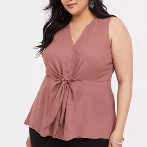 Torrid Peplum Georgette Blouse